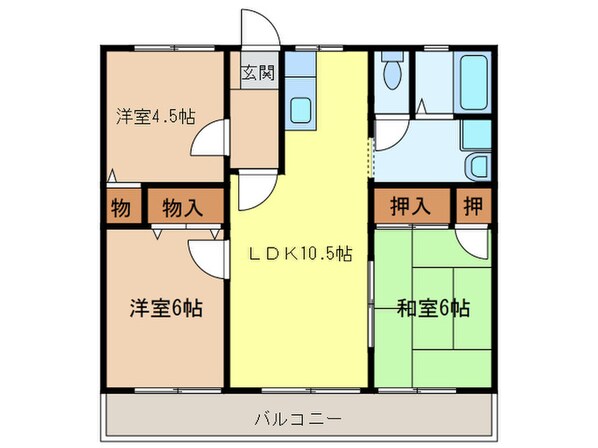 ハイムア－バニティ－の物件間取画像